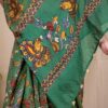 Emerald Green Katan Silk Saree - Silk Mark Certified - Image 3