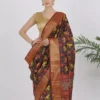 Black Katan Silk Saree - Silk Mark Certified
