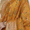 Golden Mustard Katan Silk Saree - Silk Mark Certified - Image 4