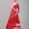Shibori Print Ruffle Georgette Trending Saree printed cotton saree - Image 3