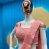 New Designer Pink Color Faux Georgette Saree For Woman's And Girl's - Image 3