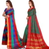 Cotton Fabric Saree For Women's - Image 4